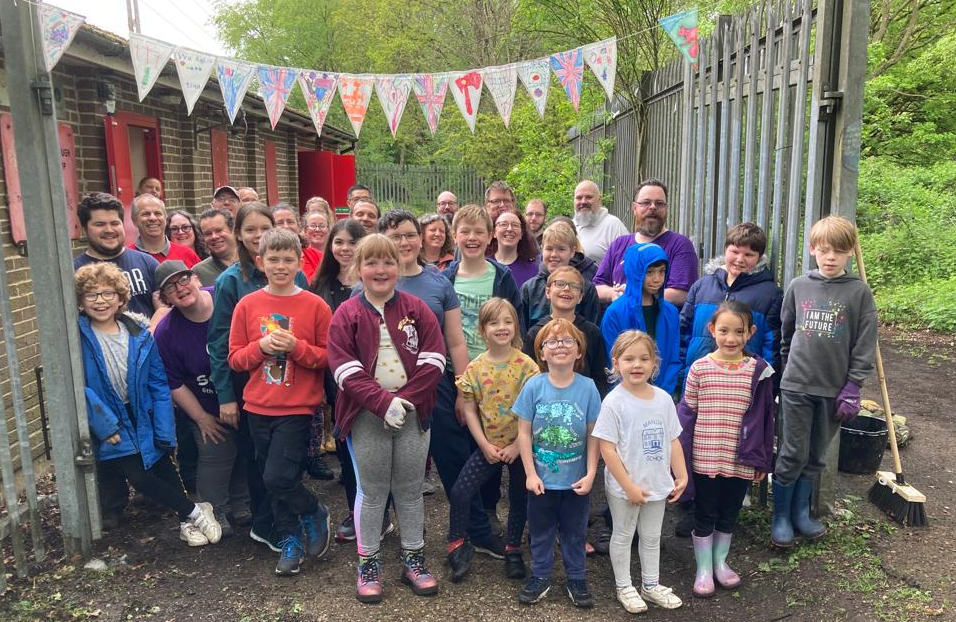 Our lovely volunteers that came to our Big Help Out day in May 2023